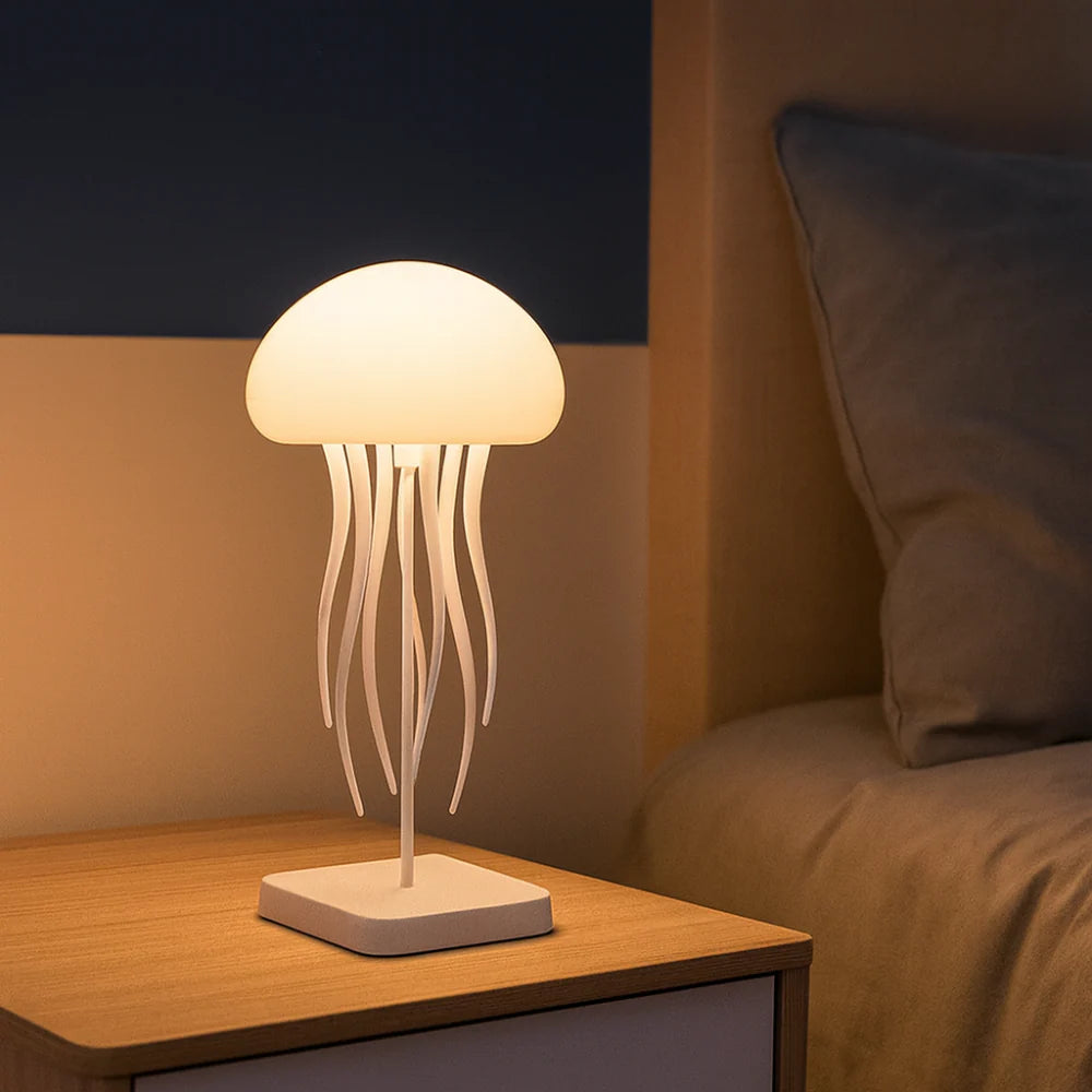 LED Jellyfish Mood Calming Lamp with Rotating Tentacles